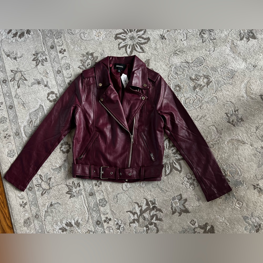 NWT vegan leather moto jacket